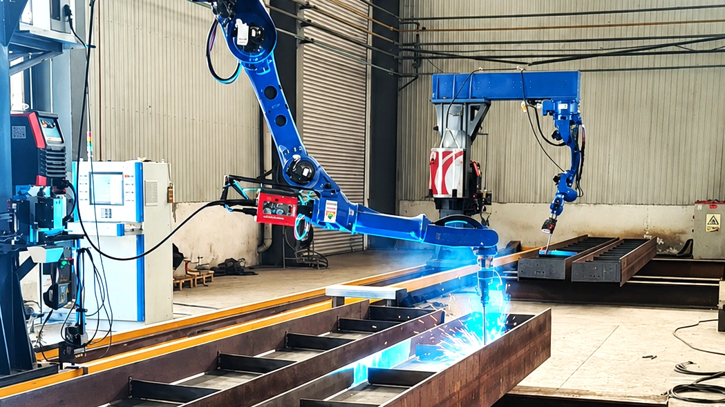 建築鉄骨・鉄骨構造|本文画像02 鉄骨分野でのロボット溶接適用の業界イメージ。特定の導入事例ではない。